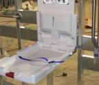 Vertical Baby Changing station with Flush-Mount backing
